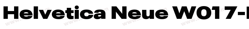 Helvetica Neue W01 7字体转换